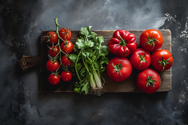 Showcasing Fresh Produce in a Rustic Scene