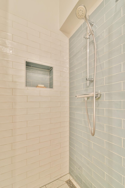 Shower box in modern bathroom