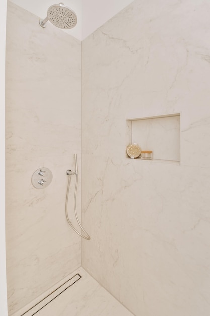 Shower box in modern bathroom