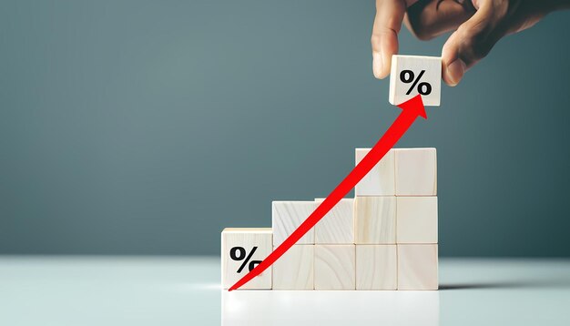 Showing graph with rising profits