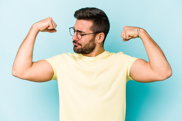 Showing strength gesture with arms symbol of feminine power