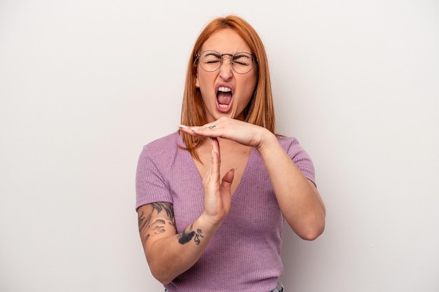 Showing a timeout gesture