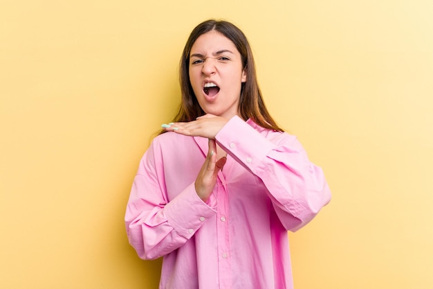 Showing a timeout gesture