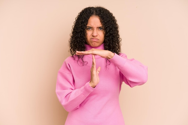 Showing a timeout gesture