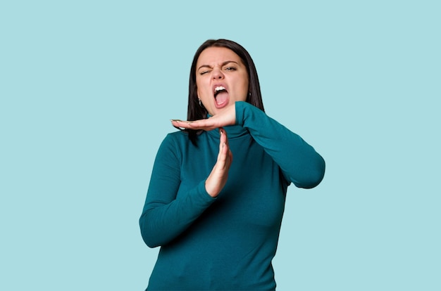 Showing a timeout gesture