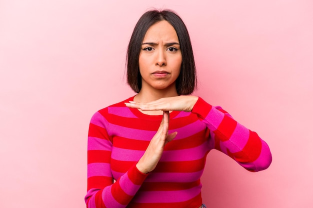 Showing a timeout gesture