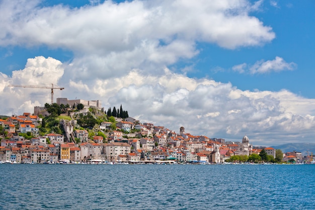 Sibenik, Croatia view from the sea