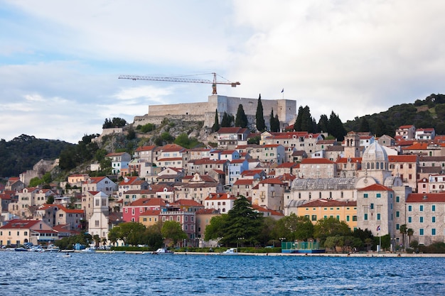 Sibenik Croatia view from the sea