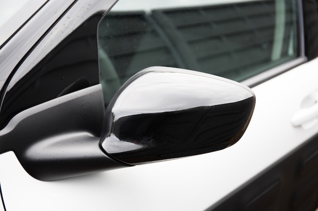 Side rear-view mirror on a modern car