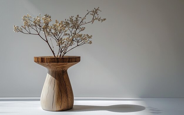 Side Table On White Background