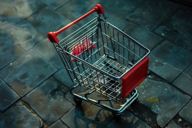 Sidewalk Shopping Cart