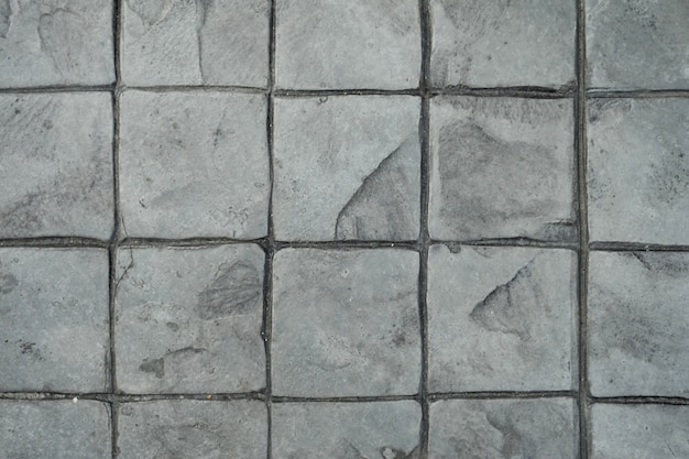 sidewalk square pattern with gray tone, concrete tile texture.