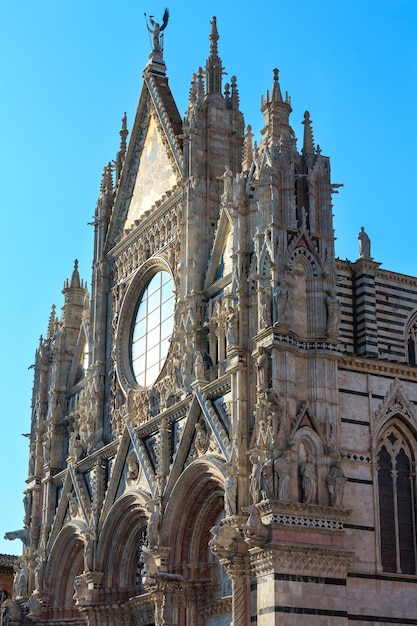 Siena Cathedral facade Tuscany Italy