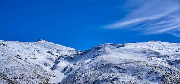 Sierra Nevada mountain ski resort Granada