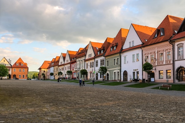 Sights of the old town of Bardejov in Slovakia.