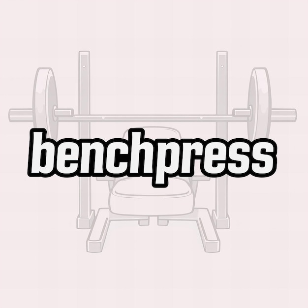 Photo a sign for benching with the words bencho press