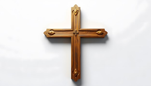 Sign of the Cross isolated with white highlights