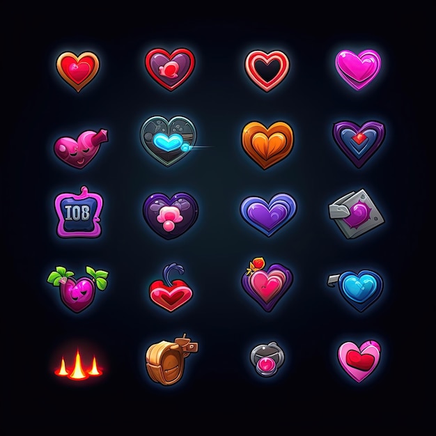 Sign heart game ai generated