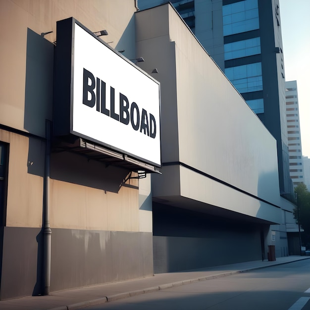 a sign for the name  bill board  is on a building