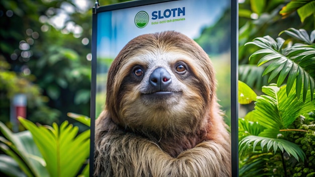 a sign for a sloth that says sloth