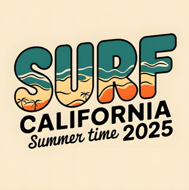 Photo a sign for surf time with the words surf time in california