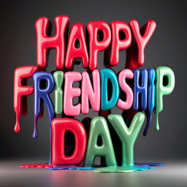 a sign that says happy friendship day