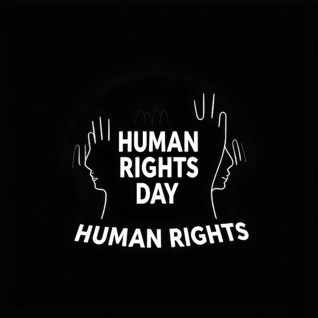 a sign that says human rights day day day day day