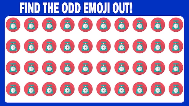 Photo a sign that says the odd emoticon out!