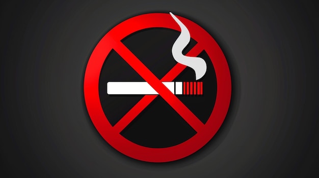 Sign warning vector no smoking ar 169