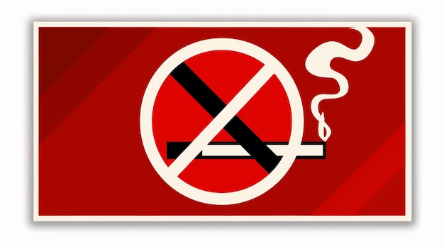 Sign warning vector no smoking ar 169