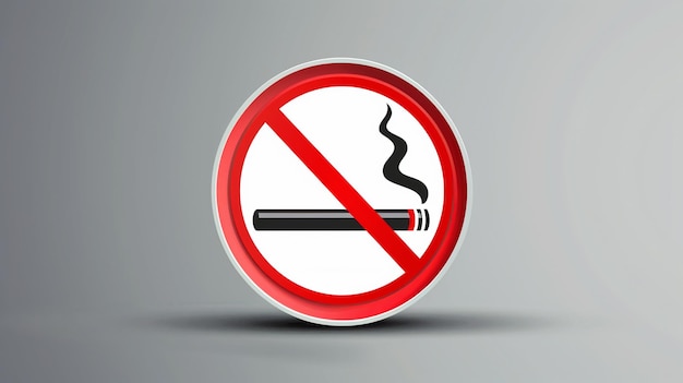 Sign warning vector no smoking ar 169