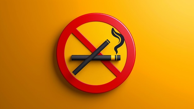 Sign warning vector no smoking ar 169