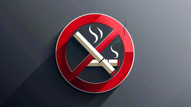 Sign warning vector no smoking ar 169