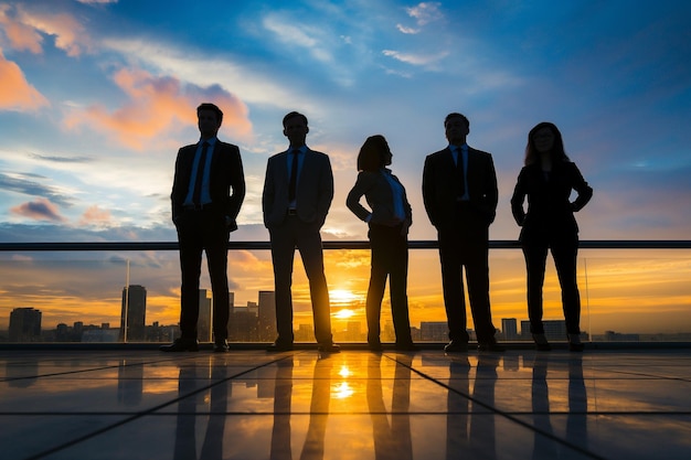 silhouette of confident businesspeople businessman silhouette confident businessman businessman