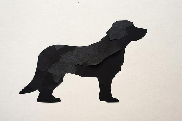 Photo silhouette dog shape animal mammal pet