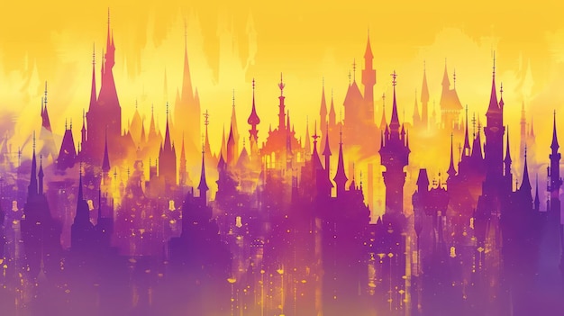 Silhouette of a Fairytale City