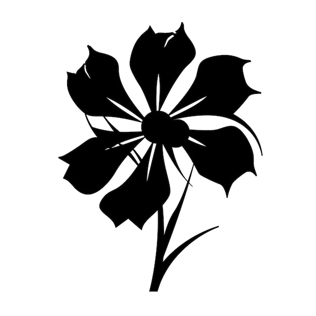 Silhouette of a Flower