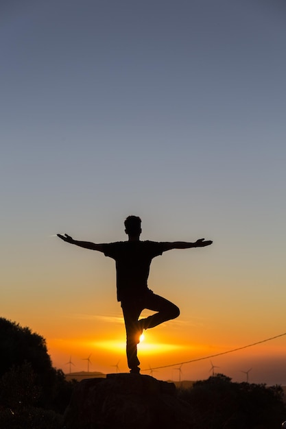 Silhouette of a man