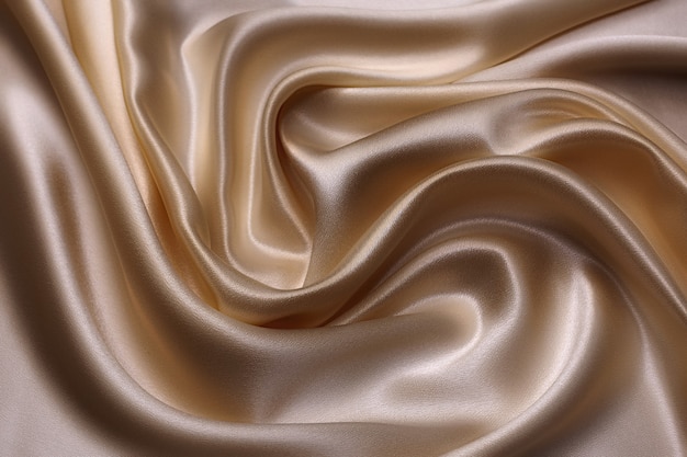 Silk cloth satin color baked milk in artistic layout