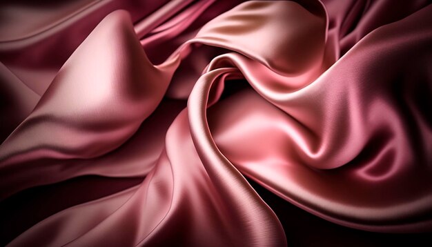 Photo silk fabric background texture generative ai