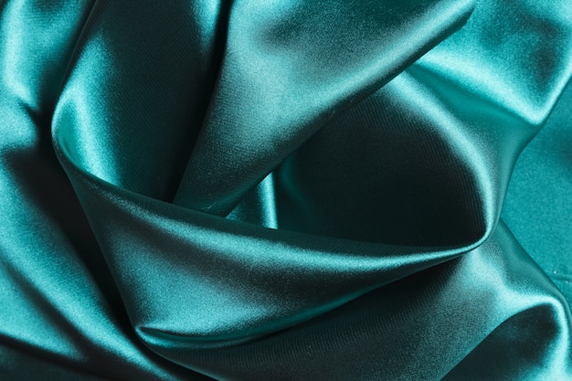 Silk fabric ocean blue material for home decoration