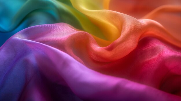 Photo silk fabric vibrant colorful