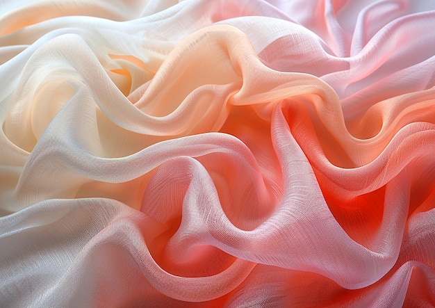 Silk Fabric with Watercolor Texture