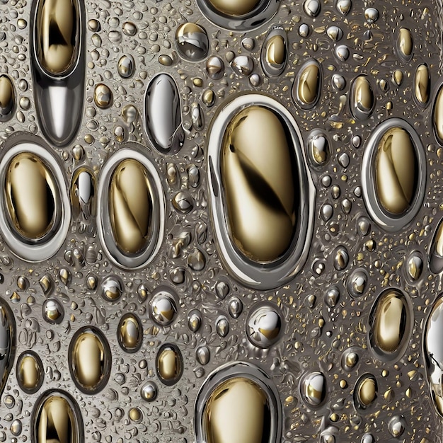 a silver background with rain drops and a silver background with rain drops