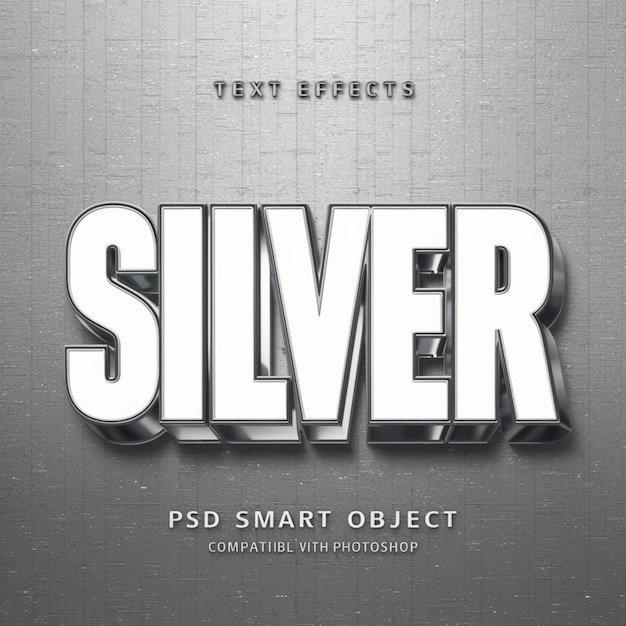 a silver and black poster that says silver smart smart