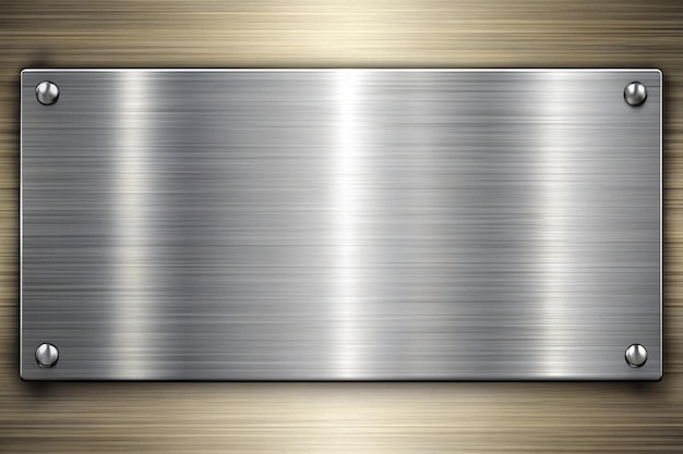 Photo silver brushed metal background banner a brushed nickel finish