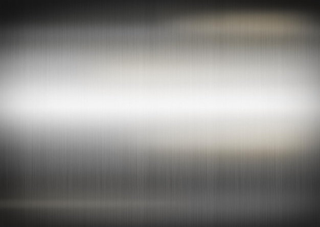 Silver brushed metal Horizontal background texture