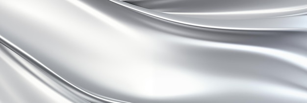 Silver chrome metal texture background with waves