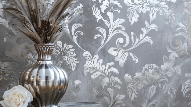 Photo silver colour pattern wallpaper ar 169 job id 7e805fbe68f544df854181150a7d8564