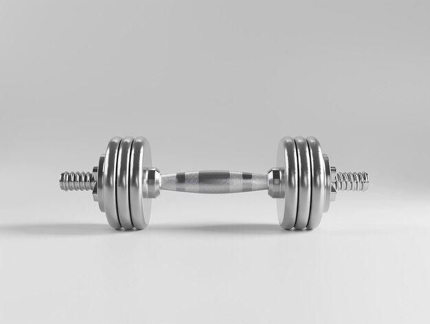 a silver dumbbell with the words  tweet  on the front